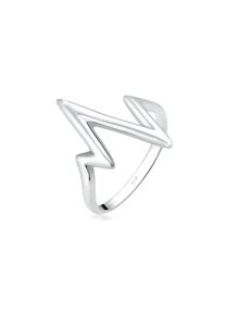 Elli, Damen, Silberring &raquo;Ring Herzschlag 925 Silber&laquo;, Silber, 54, Modischer Ring f&uuml;r Damen