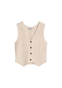 Marc O'Polo Marc O'Polo DENIM, Damen, Strickweste regular fit aus reinem Organic Cotton-Garn, Creamy White, M, Weste von Marc O'Polo Denim