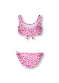 KIDS Only, Herren, Bustier-Bikini &raquo;KOGBEACH KNOT BIKINI SET ACC&laquo; Set, 2 Stk. mit dekorativen Knoten, Oriole AOP:Little Leo, 158/164 - N-Gr, Toller 