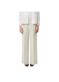 comma, Damen, Stoffhose mit geradem Bein und Bundfalten, BONE BEIGE, 42 - N-Gr, Stilvolle Hose von COMMA