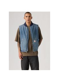 Levi's Levi's , Herren, Jeansweste &raquo;SANSOME&laquo; mit Rei&szlig;verschluss, SUNBURNT VEST, XS, SUNBURNT VEST, Weste SANSOME VEST MED INDIGO - WORN IN von Levi's