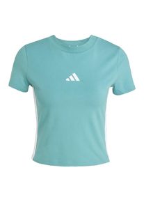 adidas Sportswear Koszulka funkcyjna 'Essentials' dla kobiet aqua / biały Rozmiar M-L