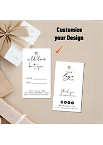 Custom Personalized Hang Tags for Clothes - Wedding Thank You Gift Tags Birthday Bridal Shower Christmas Decorative Clothi