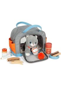 Small Foot Katze mit Pflegeset | mehrfarbig