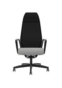 Z&uuml;co Z&uuml;co Bureaustoel Selvio 0146 Z&Uuml;CO, netrugleuning, platinagrijs