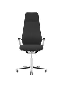 Z&uuml;co Z&uuml;co Bureaustoel Signo 0185 Z&Uuml;CO Premium F leer, gestoffeerde rugleuning, zwart