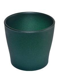 Domoletti, Blumentopf, Ceramic flower pot TOSKANIA, green, &Oslash; 13 cm