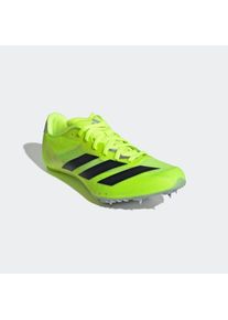 Laufschuh adidas Performance "ADIZERO SPRINTSTAR SPIKE", Damen, Gr. 37, gr&uuml;n (lucid lemon, core schwarz, halo silber), Synthetik, Textil, Schuhe Laufschuh, Leichtathletik-Schuh