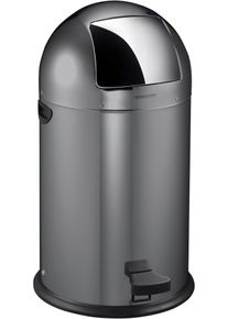 M&uuml;lleimer Fackelmann "ROME, Pedal-Abfalleimer 33L", urban gray, B:39cm H:69cm T:43cm &Oslash;:39cm, Edelstahl, M&uuml;lleimer, M&uuml;lleimer, Retro-Design, mit robustem Pedalmechanismus und Edelstahl-Inneneimer