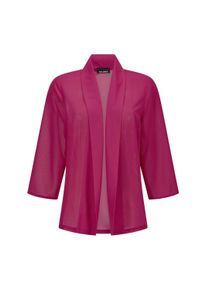 Jackenblazer GOLDNER "Blaue leichte Jacke mit Schalkragen, Halbarm", Damen, Gr. 38, pink, Obermaterial: 100% Polyester PES., figurumspielend, Sonstiges, Blazer Jackenblazer, Perfekt f&uuml;r Kleider