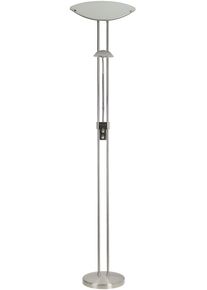 Eglo Stehlampe "BAYA Stehlampe - Stahl - R7S;G9 - 1X230W;1X33W - IP20", nickel, matt, 2, H: 180cm, 1 Stk., Leuchten, Standleuchte, Leselampe, Wohzimmer, Schlafzimmer, L44 x H180 cm, Stehlampe