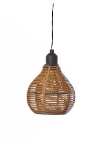 Luxform H&auml;ngeleuchte "Luxform Hanging Lamp Rattan", braun, H: 39cm, 1 Stk., Leuchten, LED-H&auml;ngeleuchte, batteriebetrieben, warmwei&szlig;, H&auml;ngeleuchte
