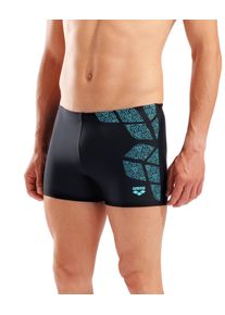 Badehose arena "M arena KIKKO SWIM SHORT", Herren, Gr. 8 (XXL), N-Gr, schwarz (schwarz, water), Obermaterial: 80% Polyamid, 20% Elasthan, Badehosen Badehose