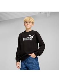Sweatshirt Puma "ESS NO 1 LOGO CREW TR B", Jungen, Gr. 176, schwarz (Puma schwarz), Sweatware, Obermaterial: 68% Baumwolle, 32% Polyester, bedruckt, regular fit normal, Rundhals, angesetztes B&uuml;ndchen, Sweatshirts Sweatshirt, f&uuml;r Jugendliche, sportlicher Stil, Rundhalsausschnitt, ohne Kapuze