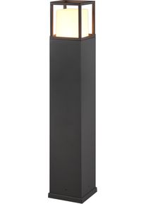 LED Au&szlig;en-Stehlampe Trio LEUCHTEN "WITHAM, Outdoor Garten Stehleuchte H&ouml;he 80cm, 14,5W LED, 1450 Lumen", grau (anthrazit), B:15cm H:80cm T:15cm, Leuchten, LED Au&szlig;en-Stehlampe, Lichtfarbe einstellbar warmwei&szlig; bis kaltwei&szlig; 2300/3000/4000K, IP54