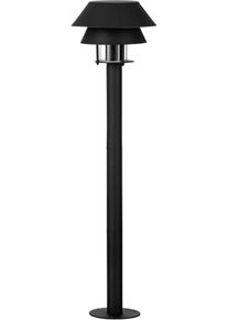 LED Au&szlig;en-Stehlampe Eglo "Chappera Stehlampe, Au&szlig;enleuchte aus Metall und Glas, E27, IP65, Lampe", schwarz, H:80cm &Oslash;:22cm, Leuchten, LED Au&szlig;en-Stehlampe, Stehleuchte - H80 x &Oslash;22 cm - schwarz, wei&szlig; - 1X40W exkl.