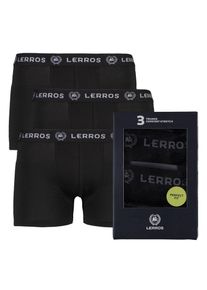 Slip Lerros "Boxershorts im 3er Pack", Herren, Gr. XL, schwarz, 95% Baumwolle, 5% Elasthan, Unterhosen Slip