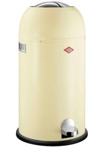 M&uuml;lleimer Wesco "Kickmaster", braun (mandel), B:37,5cm H:69cm T:37,5cm, Stahlblech, M&uuml;lleimer, M&uuml;lleimer, Abfallsammler mit D&auml;mpfer, 33 Liter