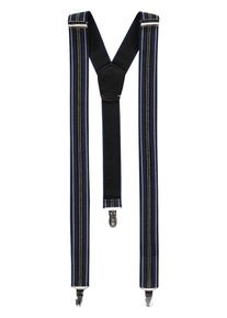 Hosentr&auml;ger Lerros "Hosentr&auml;ger mit Streifenvariation", Herren, Gr. Normalgr&ouml;&szlig;en, blau (navy), 70% Polyester, 30% Elastan, Hosentr&auml;ger Hosentr&auml;ger