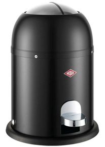 Kosmetikeimer Wesco "Mini Master", schwarz (mattschwarz), B:26,4cm H:36cm T:26,4cm, Stahlblech, M&uuml;lleimer, Kosmetikeimer, 6 Liter