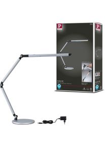 Paulmann LED Schreibtischlampe "LED Schreibtischleuchte 3-Step-Dim FlexBar White Switch Silber matt", silber (silberfarben), 1, H: 36,2cm, 1 Stk., Leuchten, mehrere Helligkeitsstufen, Farbwechsler, Farbsteuerung, Dimmer, LED Schreibtischlampe