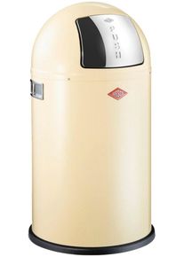 M&uuml;lleimer Wesco "Pushboy Junior", braun (mandel), B:35cm H:63cm T:35cm, Stahlblech, M&uuml;lleimer, M&uuml;lleimer, Abfallsammler 22 Liter