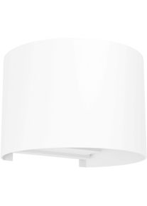 EGLO Wandleuchte "CALPINO 3 Wandlampe - Alu - LED - 2X2,8W - IP54", wei&szlig;, 2, H: 10cm, 1 Stk., Leuchten, Au&szlig;enbeleuchtung, Au&szlig;enwandleuchte, Terrasse, L13,5 x H10 x AL11,5 cm, Wandleuchte