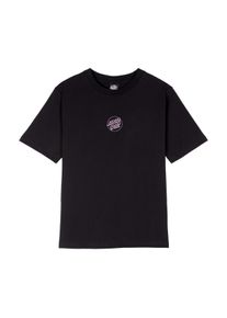 T-Shirt Santa Cruz "MONO STAMPED DOT T-SHIRT", Damen, Gr. 6 (XS), schwarz, Obermaterial: 100% Baumwolle, Shirts T-Shirt