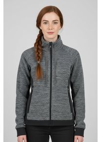Strickfleecejacke CMP, Damen, Gr. 40, blau (antracite), Obermaterial: 100% Polyester, normal, Jacken Strickfleecejacke, f&uuml;r Outdoor-Aktivit&auml;ten, mit Rei&szlig;verschluss, hohe Atmungsaktivit&auml;t