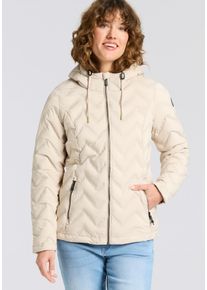 Steppjacke Killtec "KOW 23 WMN QLTD JCKT", Damen, Gr. 36, hell taupe, Obermaterial: 100% Polyester. Futter: 100% Polyester. Wattierung: 100% Polyester, Jacken Steppjacke, wasserabweisend, windabweisend, mit verstellbarer Kapuze