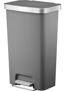 M&uuml;lleimer Fackelmann "SEATTLE, Pedal-Abfalleimer 45L", urban gray, B:41cm H:65cm T:30cm, Kunststoff, M&uuml;lleimer, M&uuml;lleimer, stilvoller M&uuml;lleimer mit Soft-Close System & robustem Pedal