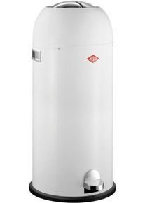 M&uuml;lleimer Wesco "Kickmaster Maxi", wei&szlig;, B:37,5cm H:83cm T:37,5cm, Stahlblech, M&uuml;lleimer, M&uuml;lleimer, Abfallsammler mit D&auml;mpfer, 40 Liter
