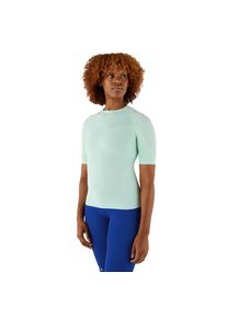 Funktionsshirt Bauerfeind "COMPRESSION SHIRT SHORT SLEEVE", Damen, Gr. L, blau (turqoise), Obermaterial: 90% Polyamid, 10% Elasthan, Shirts Funktionsshirt