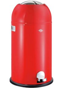 M&uuml;lleimer WESCO "Kickmaster", rot, B:37,5cm H:69cm T:37,5cm, Stahlblech, M&uuml;lleimer, M&uuml;lleimer, Abfallsammler mit D&auml;mpfer, 33 Liter