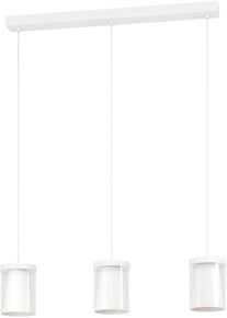 Eglo H&auml;ngeleuchte "CHIUSELLO-Z Pendellampe - Stahl - LED - 3X3,7W - IP20", wei&szlig;, 3, H: 110cm, 1 Stk., Leuchten, H&auml;ngelampe, Deckenlampe, Wohnzimmer, Esszimmer, L83 x B13 x H110 cm, H&auml;ngeleuchte