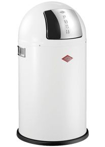 M&uuml;lleimer Wesco "Pushboy Junior", wei&szlig;, B:35cm H:63cm T:35cm, Stahlblech, M&uuml;lleimer, M&uuml;lleimer, Abfallsammler 22 Liter