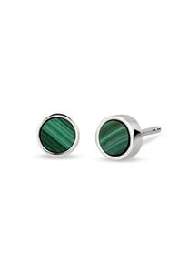 Paar Ohrstecker Kuzzoi "Ohrringe Ohrstecker Malachit Gr&uuml;n 925 Sterling Silber", silber, Ohrringe, Herren, Silber 925 (Sterlingsilber), Paar Ohrstecker