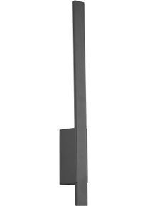 LED Au&szlig;en-Wandleuchte Trio LEUCHTEN "TAWA, Outdoor Wandlampe IP54 f&uuml;r Garten Terrasse Hauswand, 7,5W LED", grau (anthrazit), B:5cm H:50cm, Leuchten, LED Au&szlig;en-Wandleuchte, LED Wandlicht warmwei&szlig; 3000K 800 Lumen, Stil LED Wandfackel, Backlight
