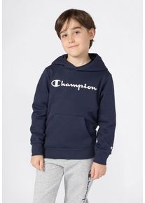 Kapuzensweatshirt Champion "SPORTWEAR HOODIE Standard Fit", Jungen, Gr. XXL (176), blau (nny, ns), Obermaterial: 54% Baumwolle, 46% Polyester, normal, Rundhals, Sweatshirts Kapuzensweatshirt, f&uuml;r Kinder