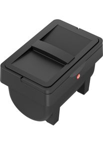 Biom&uuml;lleimer Hailo "&Ouml;KOMINI S", schwarz, B:15cm H:16cm T:24cm, Kunststoff, M&uuml;lleimer, Biom&uuml;lleimer, Kunststoff, abnehmbarer Deckel, 4,1 Liter