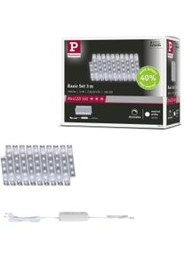 PAULMANN LED-Streifen "MaxLED 500 LED Strip Neutralwei&szlig; Basisset", silber (silberfarben), Dioden 192 Stk., Gesamtl&auml;nge 5,5m, Lichterketten, LED-Streifen