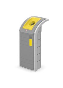 M&uuml;lleimer Hailo "ProfiLine WSB Design Plus XXXL", grau (staubgrau (ral 7037)), B:50cm H:110cm T:47cm, Kunststoff, M&uuml;lleimer, M&uuml;lleimer, Kunststoff, 120 Liter