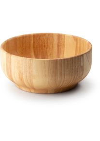 Sch&uuml;ssel CONTINENTA, braun (holzfarben), H:12,5cm &Oslash;:29cm, Holzwerkstoff, Sch&uuml;sseln, Sch&uuml;ssel, Gummibaumholz, Zum Anrichten und Pr&auml;sentieren