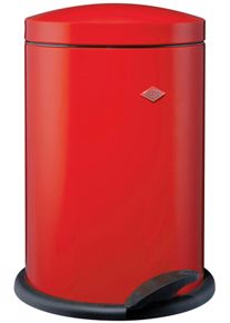 M&uuml;lleimer Wesco "116 Alpha", rot, B:30cm H:42,5cm T:30cm, Stahlblech, M&uuml;lleimer, M&uuml;lleimer, Tretabfallsammler, 13 Liter