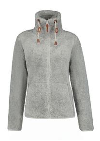 Fleecejacke Icepeak "Icepeak COLONY", Damen, Gr. XS, grau (light grau), Obermaterial: 100% Polyester, normal, Jacken Fleecejacke, sportlicher Stil, f&uuml;r vielseitige Aktivit&auml;ten, mit Rei&szlig;verschluss