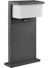 LED Au&szlig;en-Stehlampe Trio LEUCHTEN "NESTOS, kleine LED Outdoor Stehleuchte Garten H&ouml;he45cm Bewegungsmelder", grau (anthrazit), B:26cm H:45cm, Leuchten, LED Au&szlig;en-Stehlampe, LED warmwei&szlig; 3000K, 1300 Lumen, IP54 Pollerleuchte Terrasse Garten