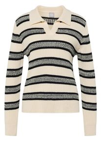 Rabe - Polo-Pullover, weiss, Gr. 50, Baumwolle