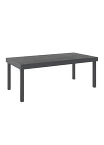 Ambia Garden Gartentisch, Anthrazit, Metall, Kunststoff, rechteckig, eckig, 200x320x75 cm, ausziehbar, Gartenm&ouml;bel, Gartentische, Gartentische ausziehbar
