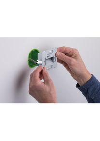 Paulmann, LED Einbauleuchte &raquo;LED Wandeinbauleuchte Edge Quadro 1,2W 25lm 230V 2700K&laquo; 1 Stk. Warmwei&szlig; Bewegungsmelder, schwarz,