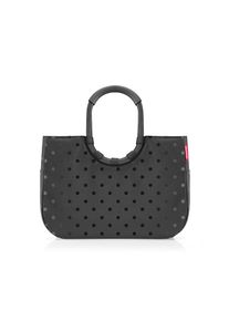 Reisenthel , Shopper &raquo;loopshopper L&laquo; gepolsterte Griffe, Standf&uuml;&szlig;e, Rei&szlig;verschlusstasche, Stecktaschen, glossy dots black, Polyester, B/H/T: 46 cm x 